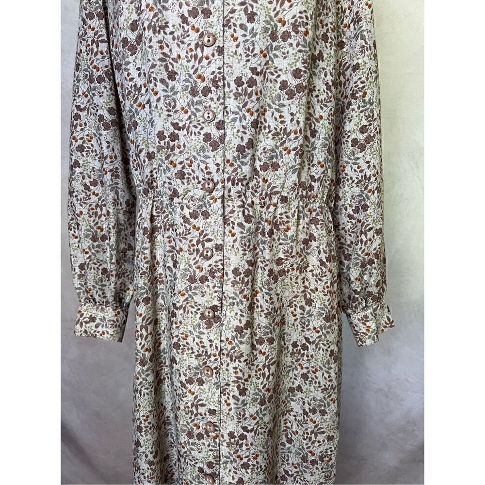 Vintage Floral Dress 1970s - Picture 3 of 5
